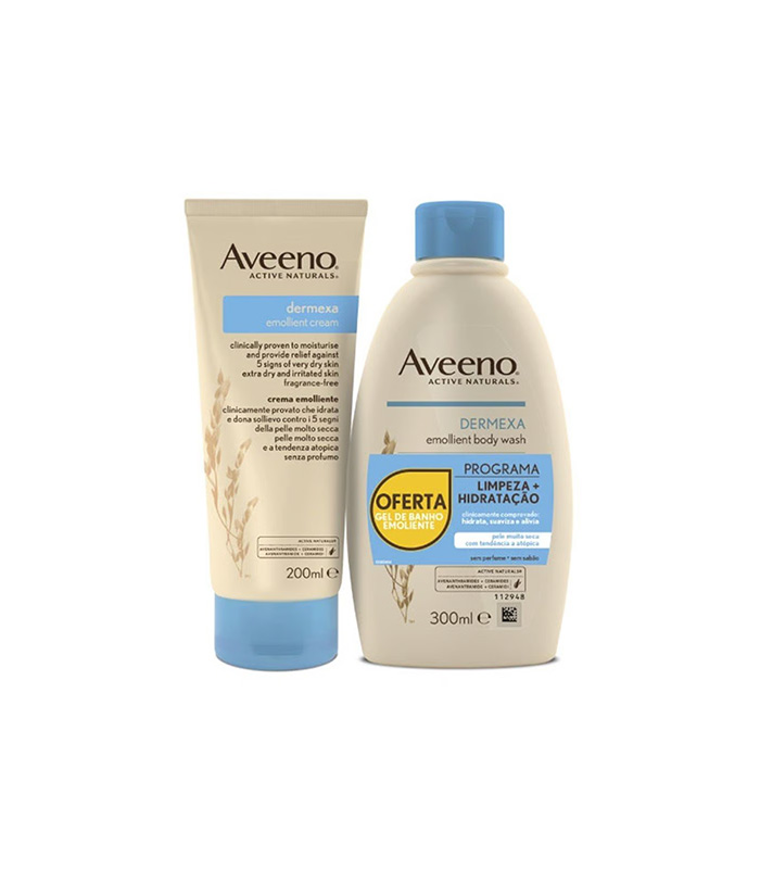 کرم نرم کننده درمکسا 200 میلی لیتر + شستشوی بدن نرم کننده 300 میلی لیتر